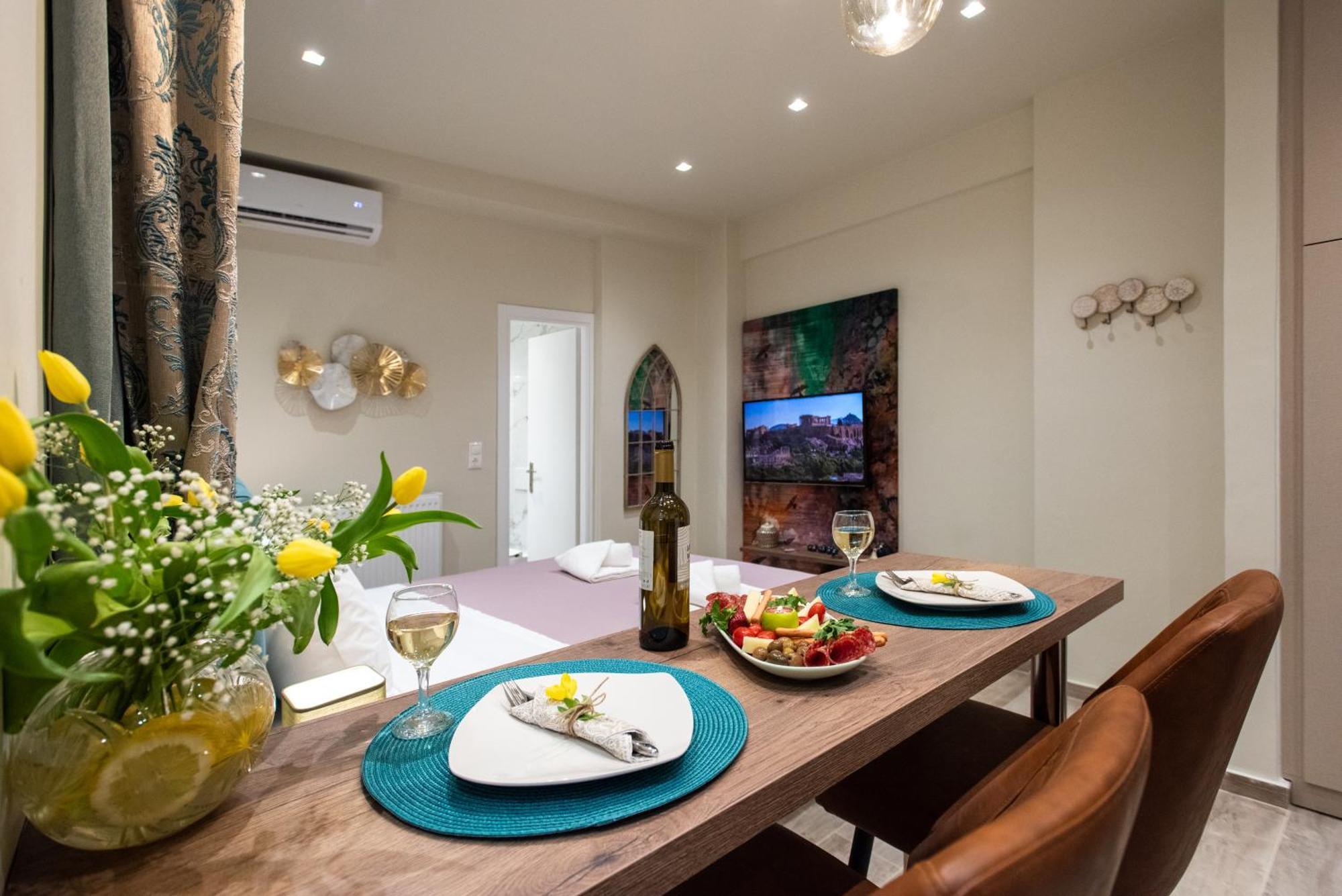 Apartment Blue Ark Romantic Under Acropolis *